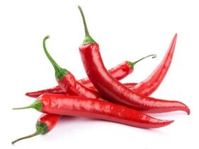 The active component of Chondroten gel is red hot pepper.