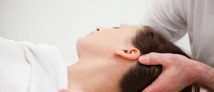 Patient with cervical osteochondrose